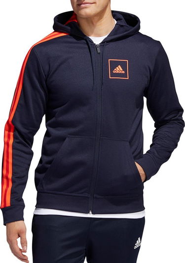 Суитчър adidas Performance Sportswear 3S Pique Full-Zip Hoodie Тъмно синьо | fi4664, 0