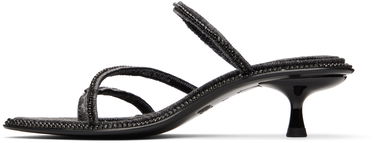 Грижа за обувките Diesel D-Havanna Kittie Embellished Denim Heels Черно | Y03603 PR853, 2