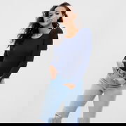 Longsleeve Crewneck Modal Tee Navy Uniform