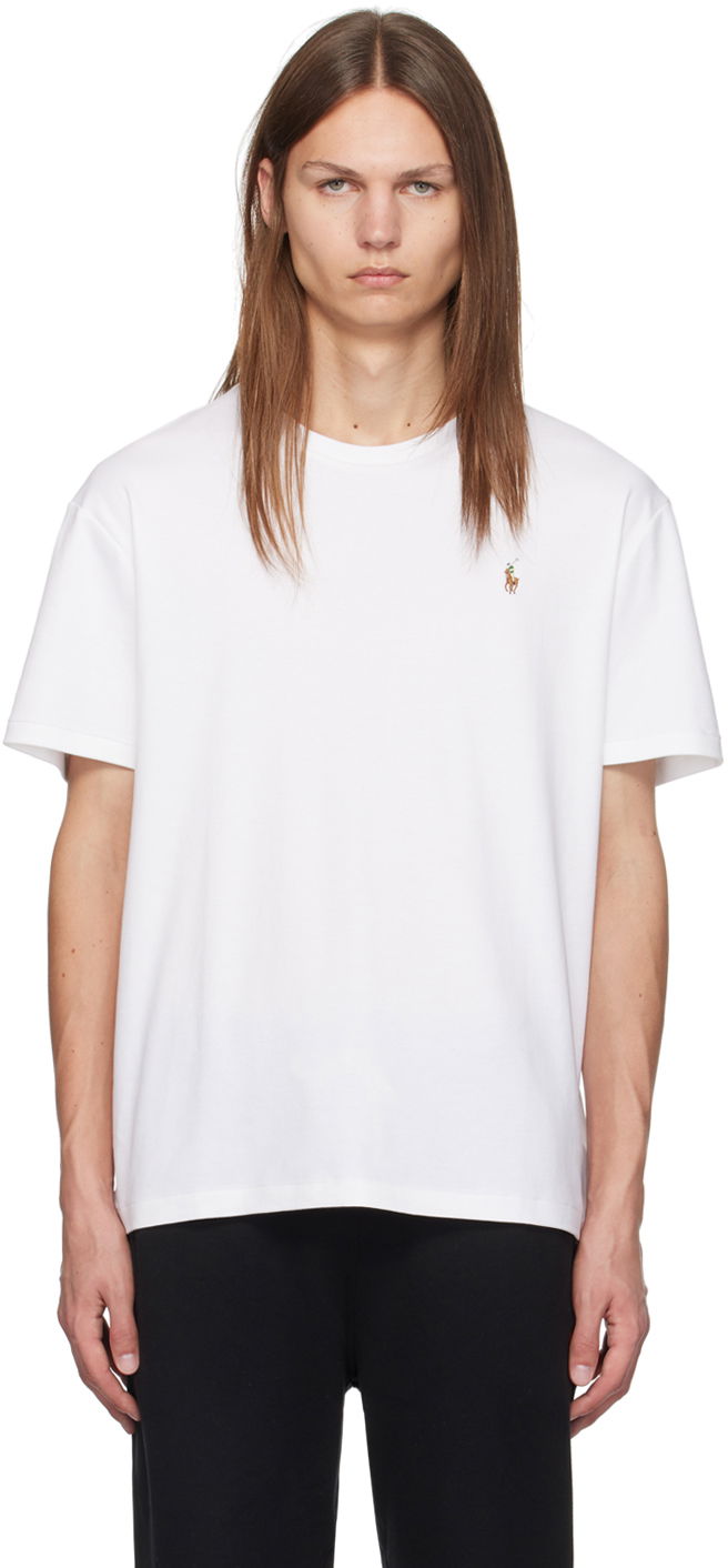 Тениска Polo by Ralph Lauren White Classic Fit T-Shirt Бяло | 710746817002