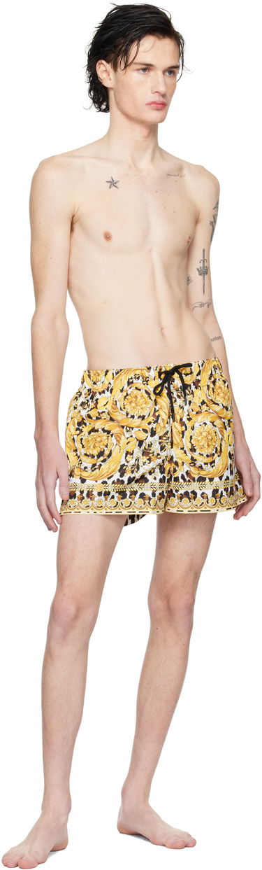 Бански Versace Wild Barocco Swim Shorts Жълто | 1016217_1A12308, 3