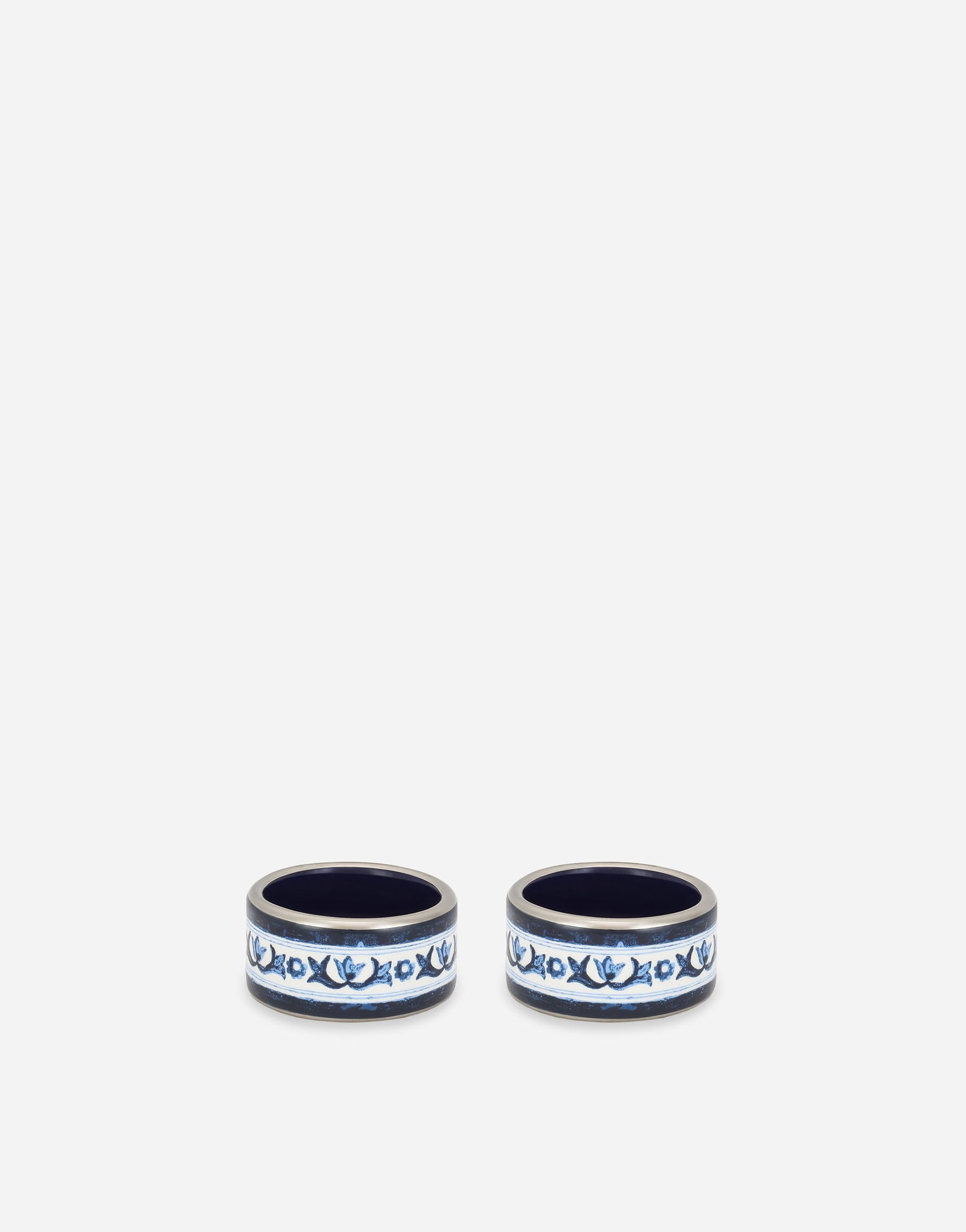 Пръстен Dolce & Gabbana Set Of 2 Porcelain Napkin Rings Синьо | TCGS07TCAEMUB009, 0