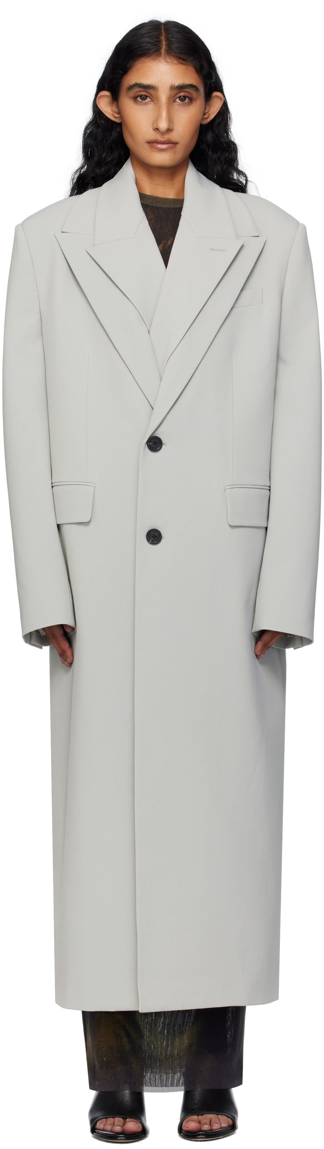 Палта Jean Paul Gaultier Jean Paul Gaultier Double Layer Coat Сиво | 25/03-U-OU010-W002-02, 0