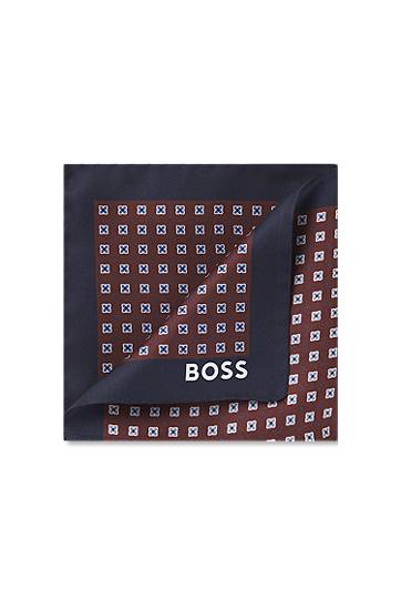 Шал BOSS Silk pocket square with geometric digital print Многоцветен | 50551499