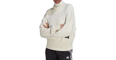 Суитчър adidas Originals Sweatshirt Holidayz Cozy Velour Бежово | hj7370, 1