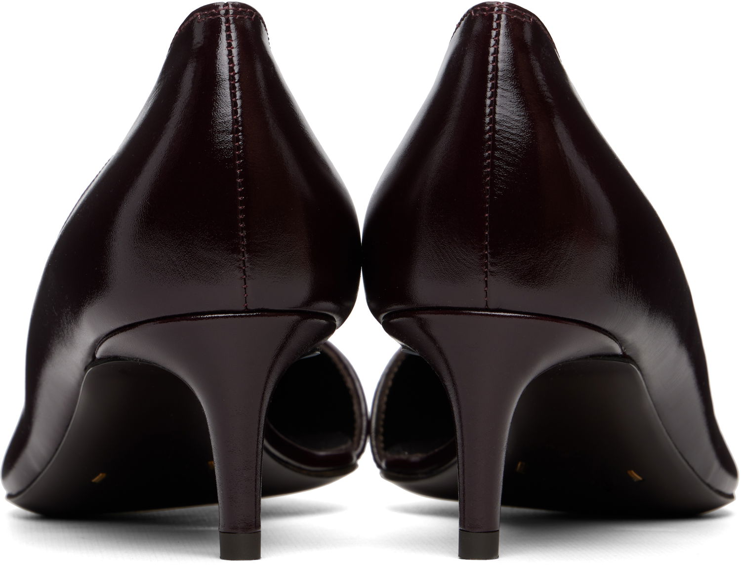 Кецове и обувки Khaite Jet D'Orsay Low Heels Бургунди | F2041-943, 1