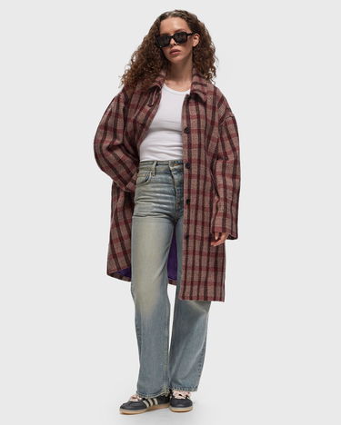 Палта American Vintage TURSBURG Coat Лилаво | TUR17AH24-TARTAN-POIVRE-ROUGE, 1
