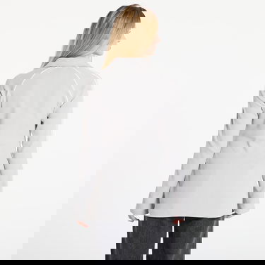 Риза adidas Originals Ribbed Collared Long-Sleeve Button Down Top with Sleeve Stripes Сиво | KR5109, 2