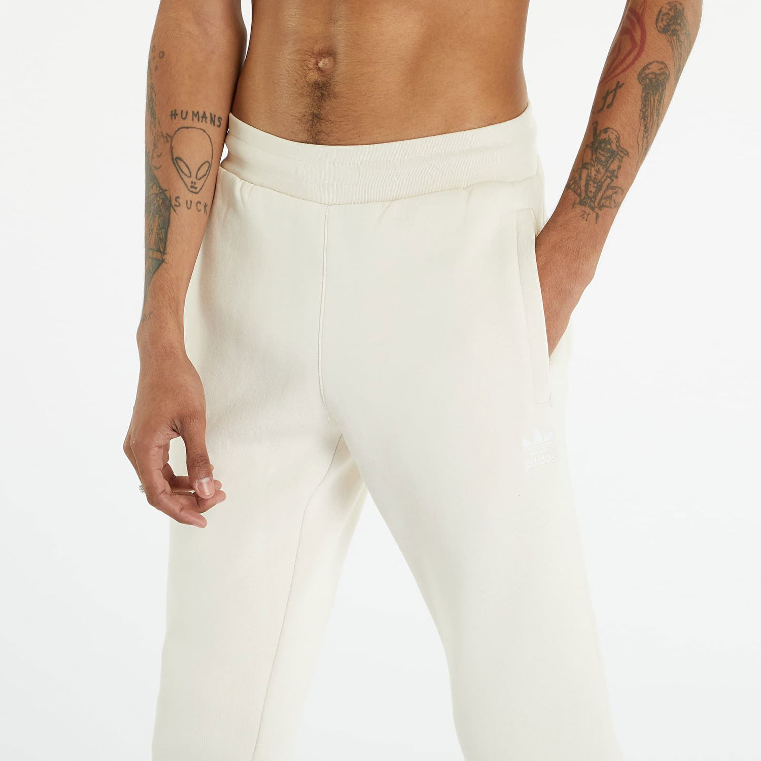Спортни панталони adidas Originals Trefoil Essentials Pant Бяло | IA4836, 1