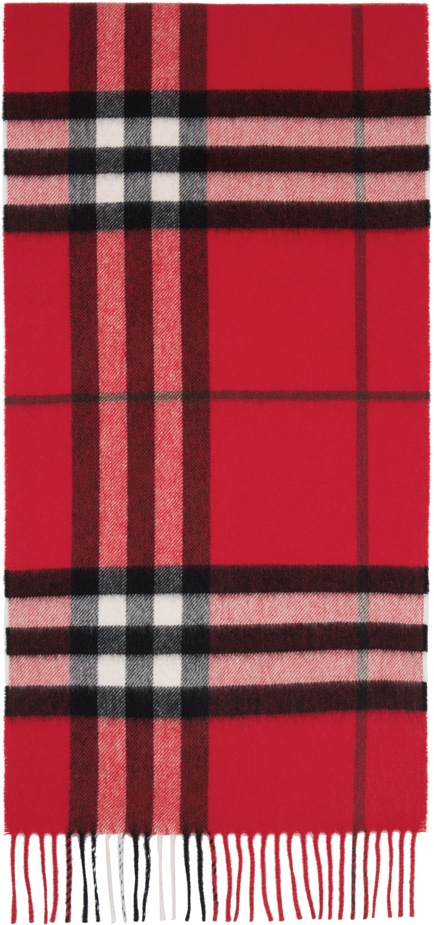 Шал Burberry Burberry Check Cashmere Scarf Червено | 8112640, 0