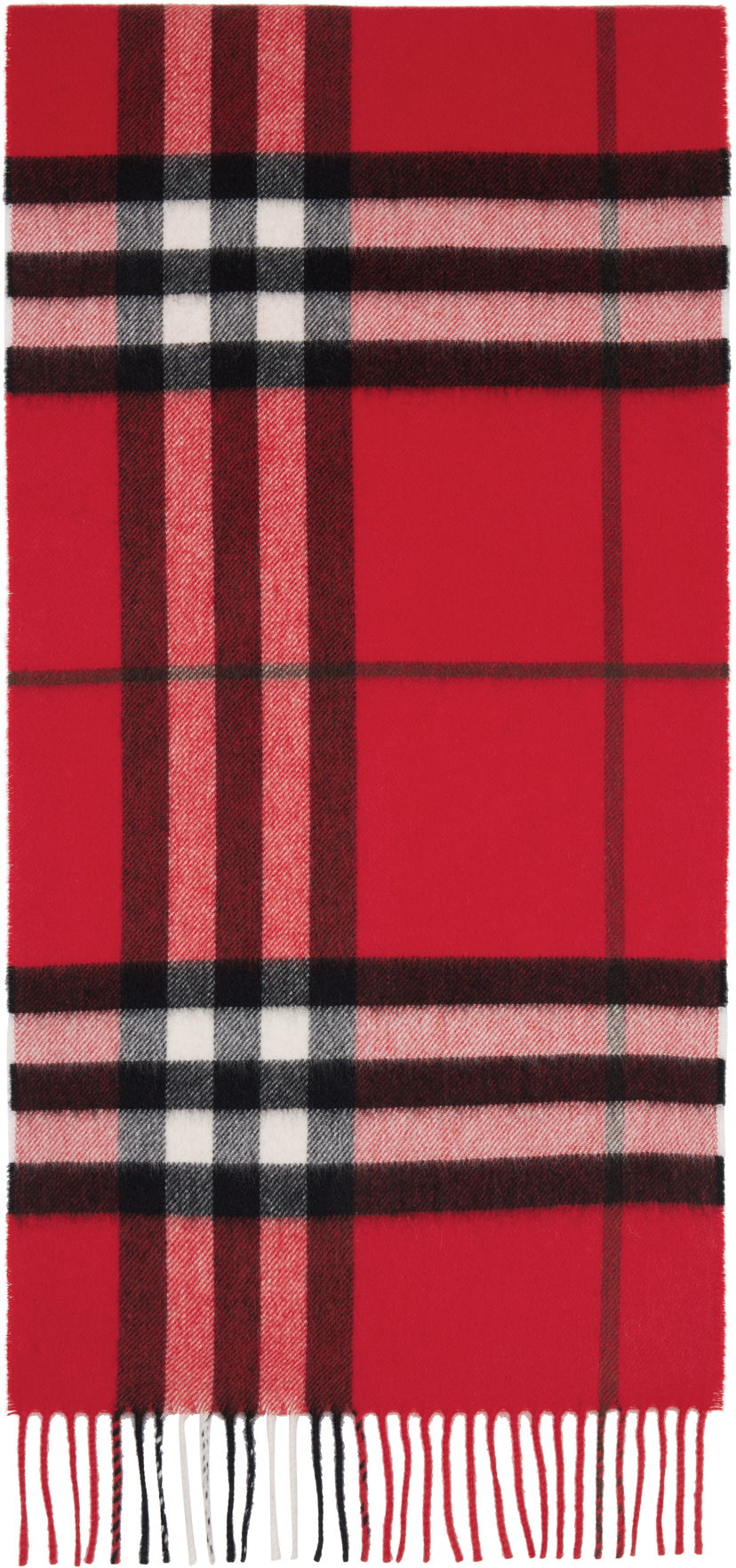Шал Burberry Burberry Check Cashmere Scarf Червено | 8112640