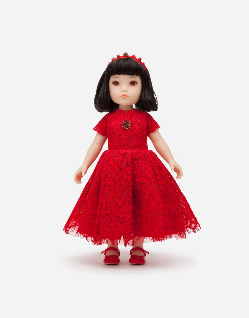 Flexstyle Dolce & Gabbana Lace Dress Doll Червено | LCJA18G7VAWS9000