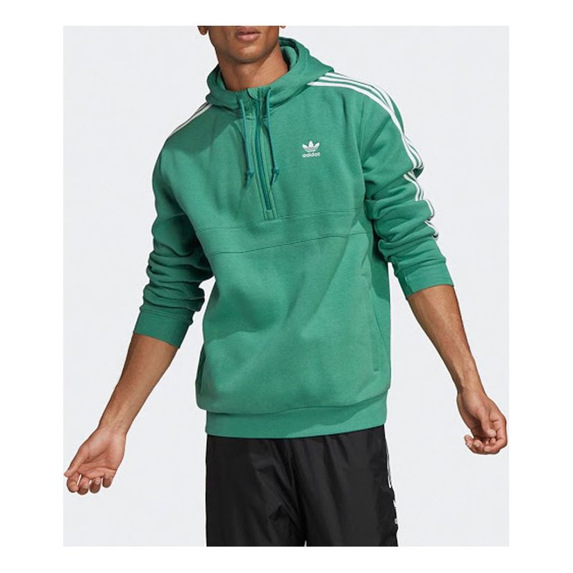 Суитчър adidas Originals Originals Stripe Hoodie Зелено | FM3766
