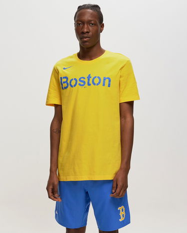 Тениска Nike MLB Boston Red Sox S/S Essential Cotton Tee Жълто | N199-77I-BQ-0A3, 1