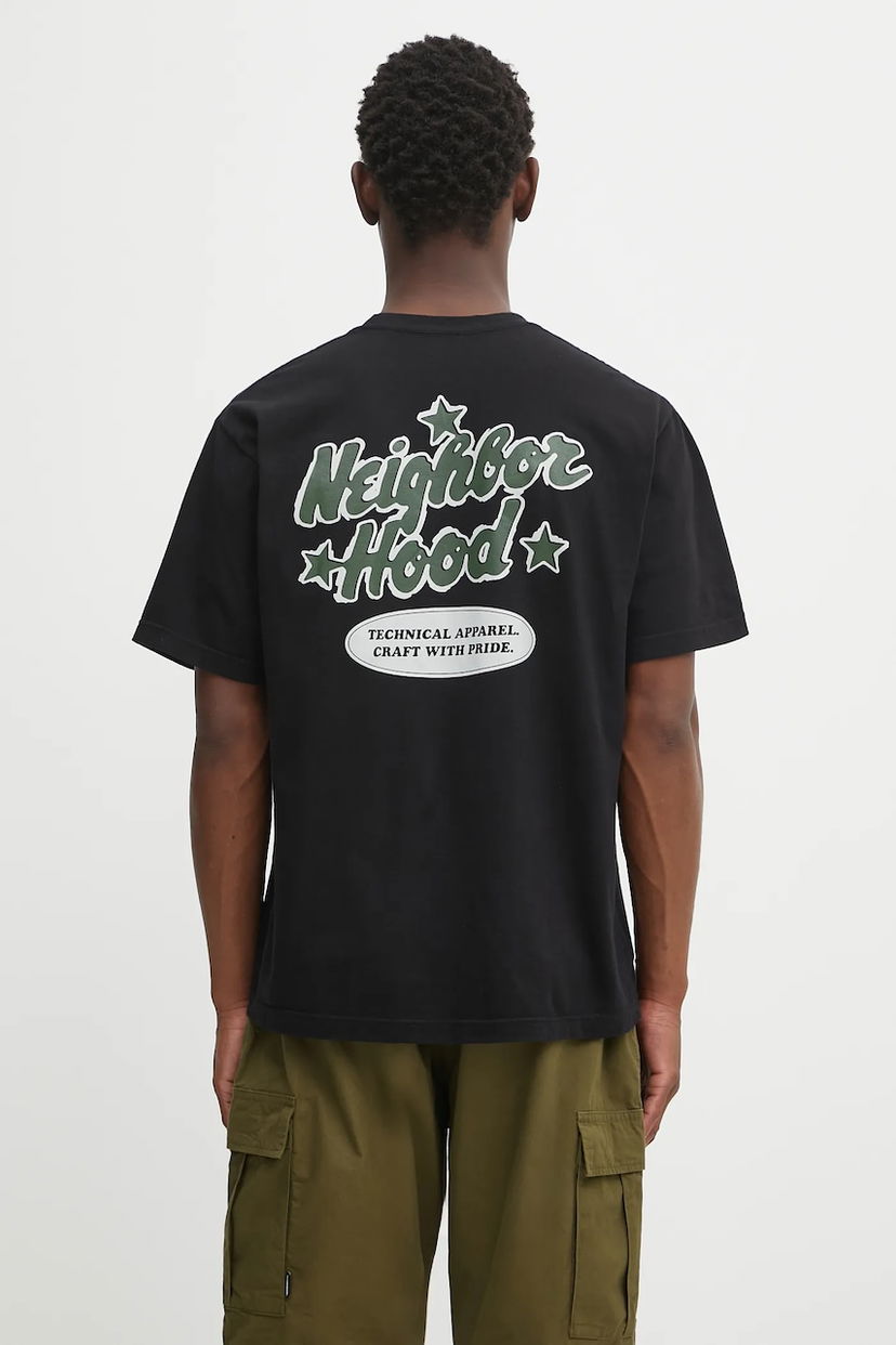 Тениска Neighborhood NEIGHBORHOOD NH. TEE SS-12 Print T-Shirt Черно | 251PCNH.ST12
