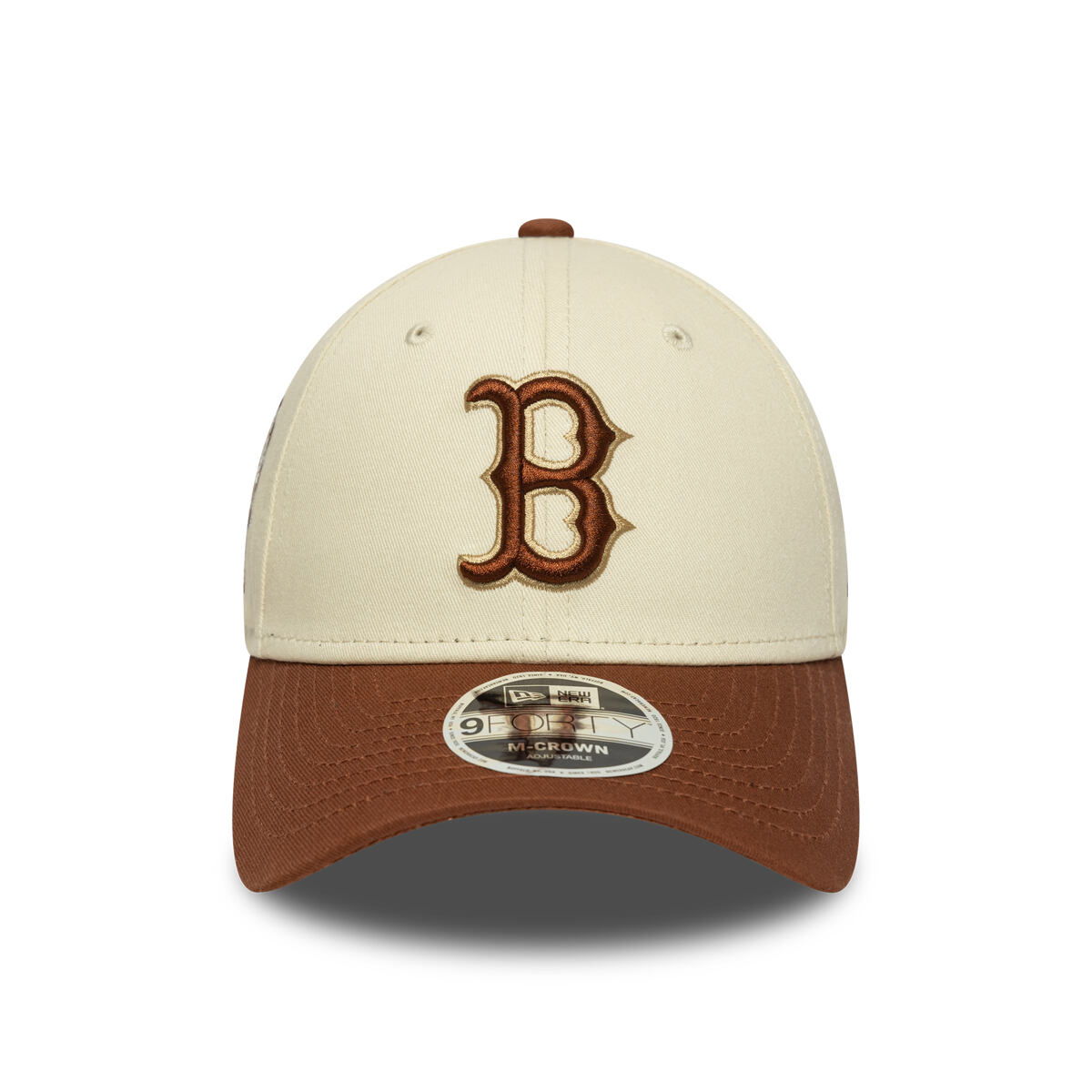 Шапка с козирка New Era Boston Red Sox MLB WS Patch Retro 9FORTY M-CROWN Adjustable Cap Бежово | 60691351, 1