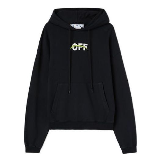 Суитчър Off-White Off-White Hoodie with Logo Print Черно | OMBB037F22FLE0081001
