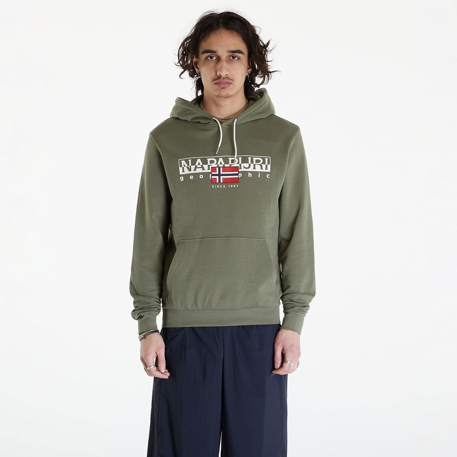 Суитчър Napapijri B-Aylmer Hoodie Green Lichen Зелено | NP0A4HTLGAE1, 0