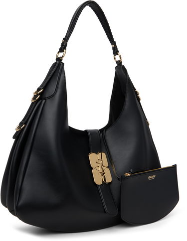 Чанта през рамо GANNI Large Kat Bag Черно | A6994, 1