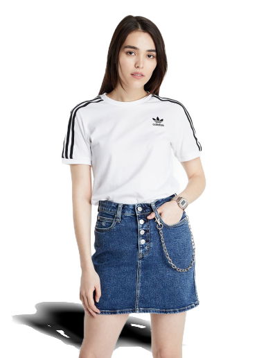 Тениска adidas Originals Adicolor Classics 3 Stripes Tee Бяло | GN2913