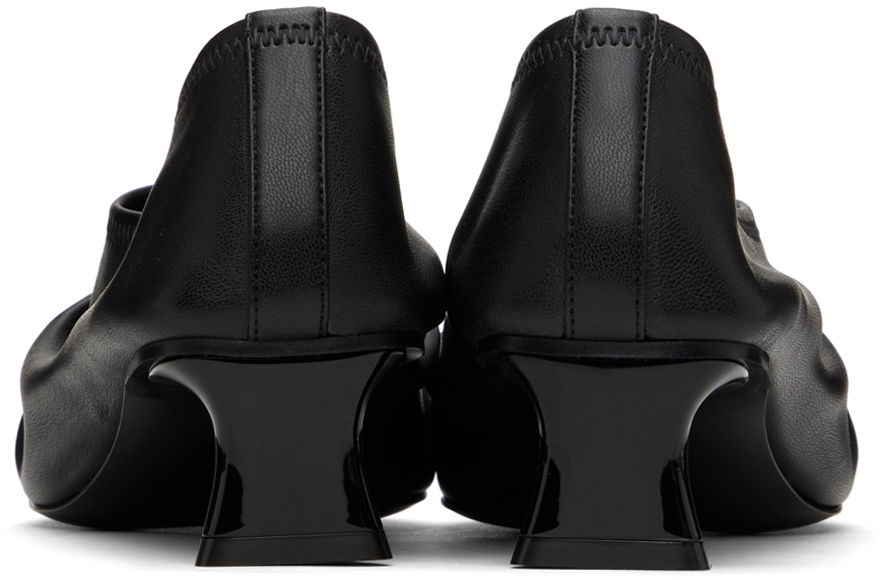 Кецове и обувки Stella McCartney Elsa Ruched Kitten Heels Черно | 810417W1IL0, 1