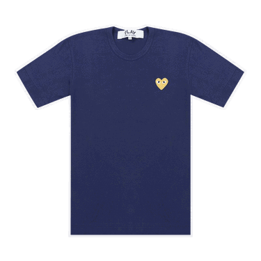 Тениска Comme des Garçons PLAY Gold Heart T-Shirt Тъмно синьо | AZ T216 051 2, 0
