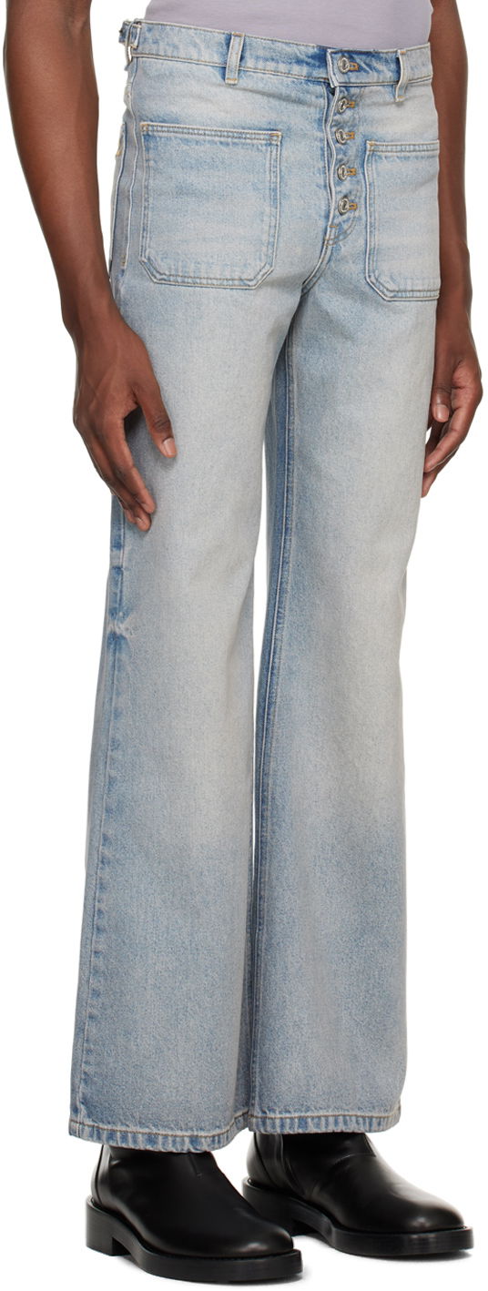 Дънки Courrèges Courrèges Multiflex Wide Leg Jeans Синьо | 124DPA201DE0016, 1