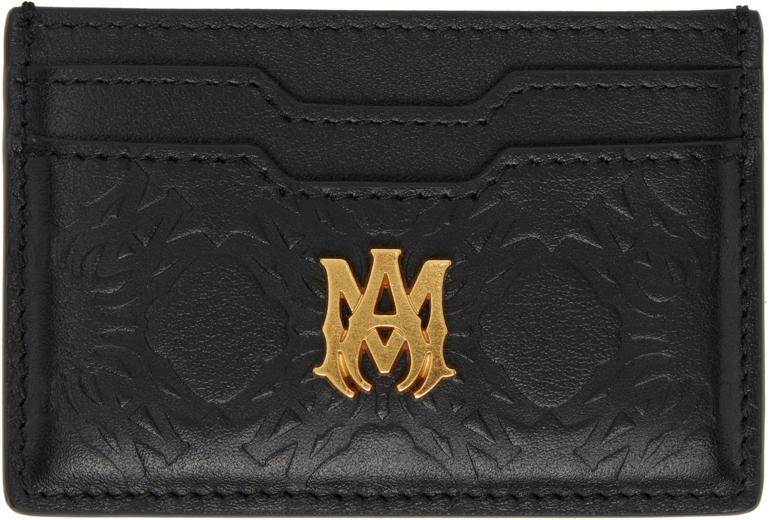 Портфейл AMIRI 'MA' Quad Leather Card Holder Черно | AMACCO1014, 0