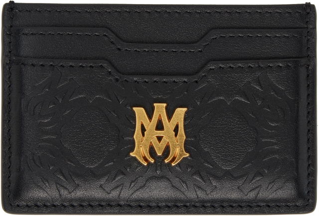 'MA' Quad Leather Card Holder