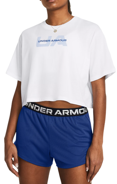 Съкратен топ Under Armour Crop T-Shirt Бяло | 1386846-100, 0