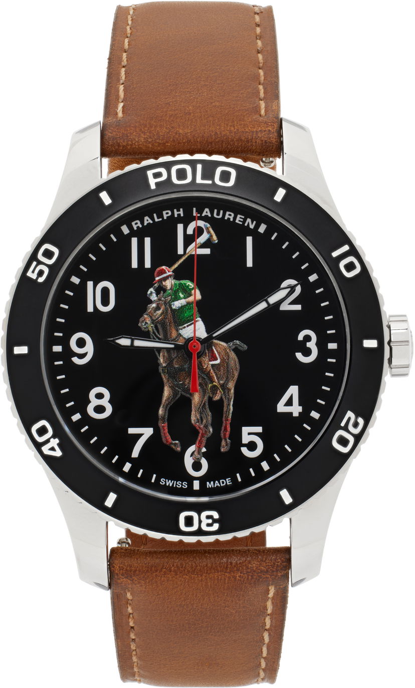 Часовник Polo by Ralph Lauren Player Watch Кафяво | 472836826002