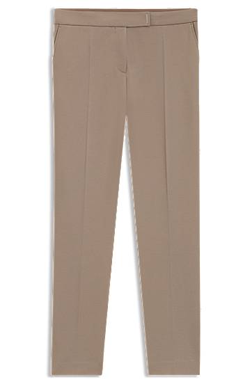 Панталони BOSS Slim-Fit Stretch Punto Milano Trousers Бежово | 50541994, 0