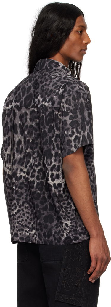 Риза Andersson Bell Andersson Bell Leopard Print Shirt Черно | atb1277m, 2