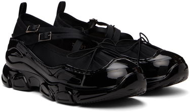 Грижа за обувките Simone Rocha Simone Rocha Classic Criss Cross Tracker Ballerinas Черно | HT19 0755, 3