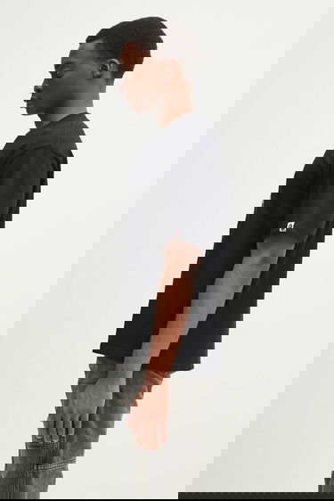 Тениска BAPE T-Shirt Chain Stitch Shark Appliqué Черно | 1L30109343, 1