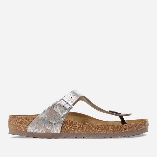 Gizeh Slim Fit "Washed Metallic" Toe Post Sandals