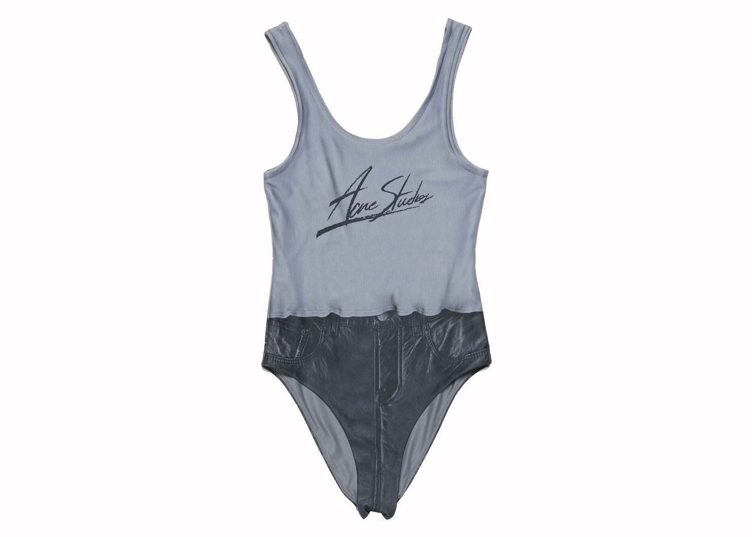 Бански Acne Studios Printed Swimsuit Black Multicolor Многоцветен | AJ0011-BDZ, 0