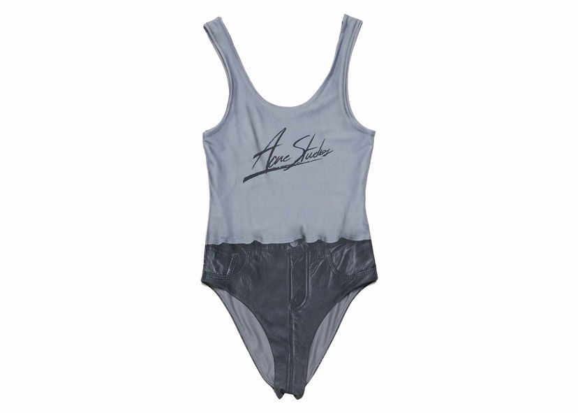 Бански Acne Studios Printed Swimsuit Black Multicolor Многоцветен | AJ0011-BDZ