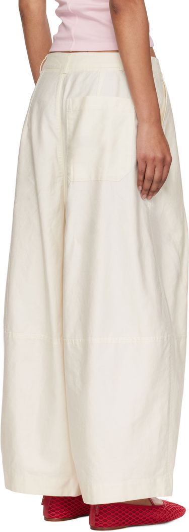 Панталони YMC YMC Deadbeat Wide-Leg Trousers Бяло | Q4YMF, 2
