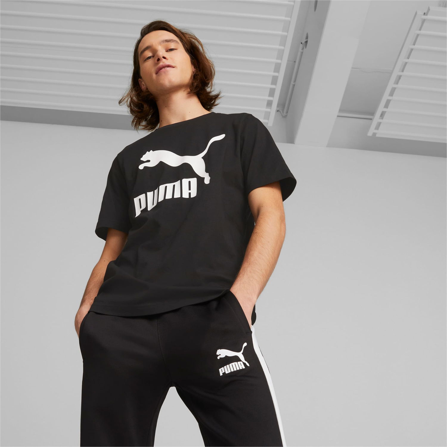 Тениска Puma Classics Logo T-Shirt Черно | 530088_01, 1