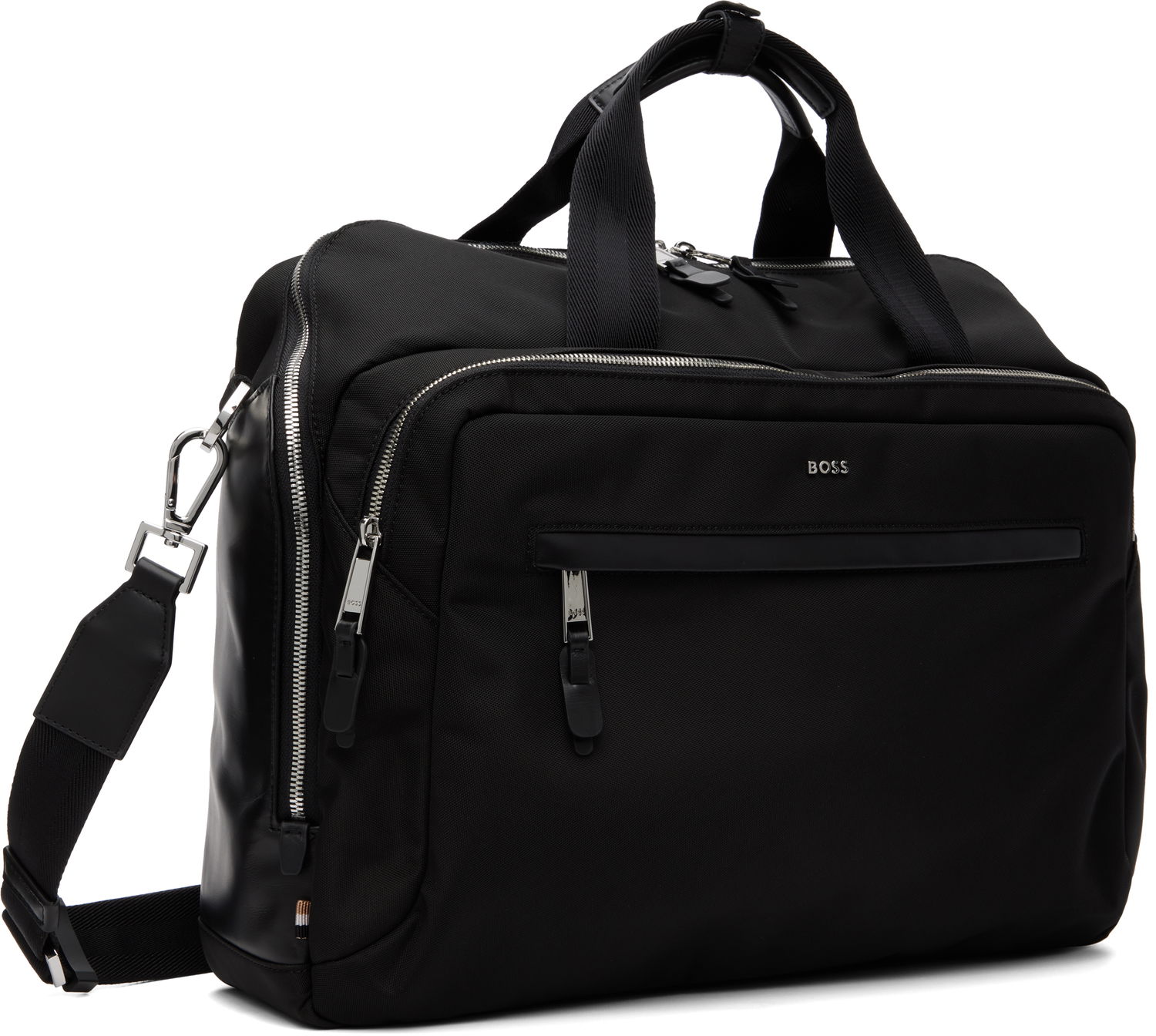 Чанта през рамо BOSS Nylon Logo Hardware Duffle Bag with Detachable Strap Черно | 50548008, 1