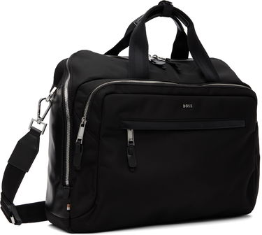 Чанта през рамо BOSS Nylon Logo Hardware Duffle Bag with Detachable Strap Черно | 50548008, 1