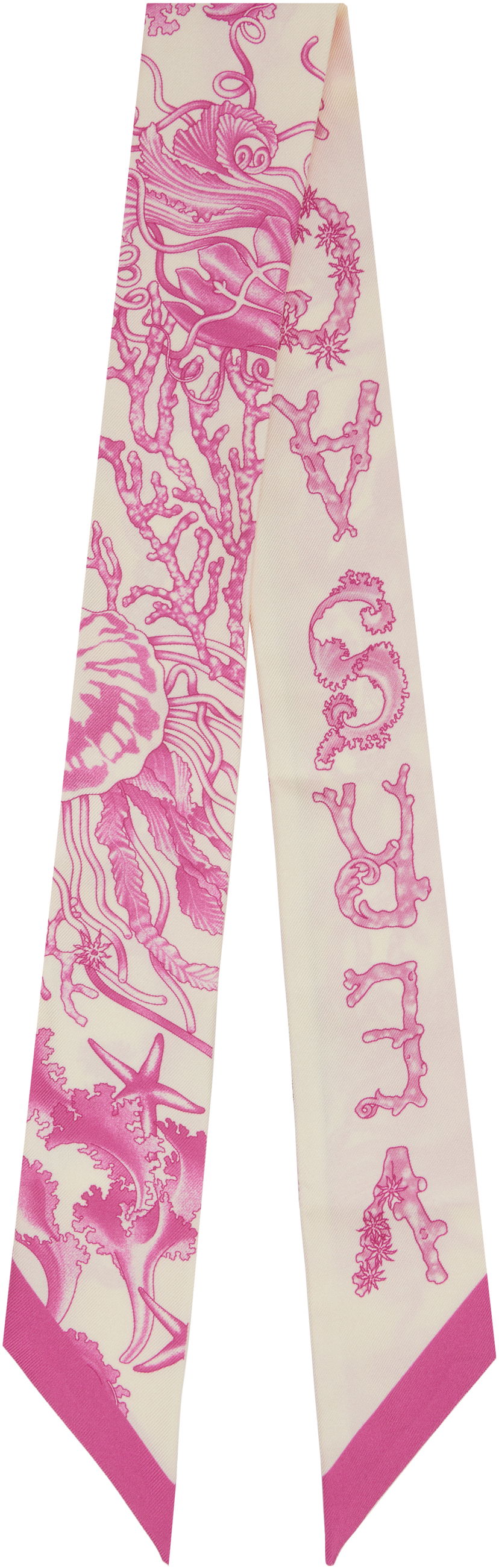 Шал Versace Versace Underwater Barocco Silk Scarf Розово | IBA0005_1A15542