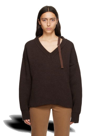 Пуловер Jacquemus Le Chouchou 'La Maille Sargas' Sweater Кафяво | 23H236KN150-2116