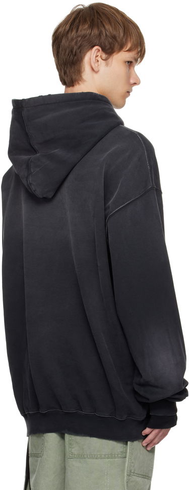 Суитчър Ann Demeulemeester Ann Demeulemeester Ollie High-Comfort Hoodie with Printed Patches Черно | B0013214-FA639-098, 2
