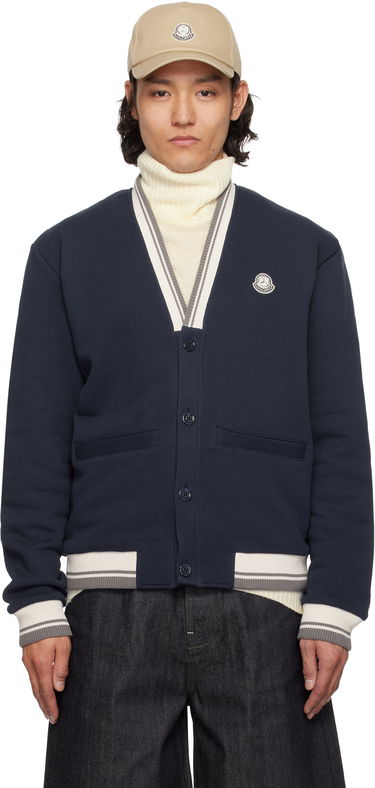 Пуловер Moncler Moncler Genius Mercedes-Benz by NIGO Sweatshirt Cardigan Тъмно синьо | K14018G0000589AWV, 0