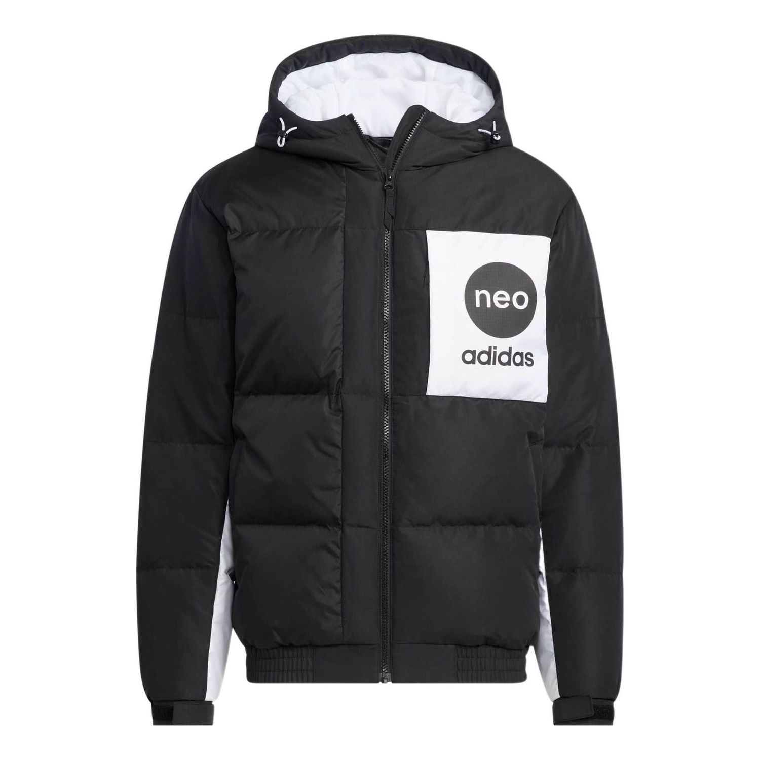 Пухо яке adidas Originals Neo Vbe Logo Puffer Jacket Черно | HM6171, 0