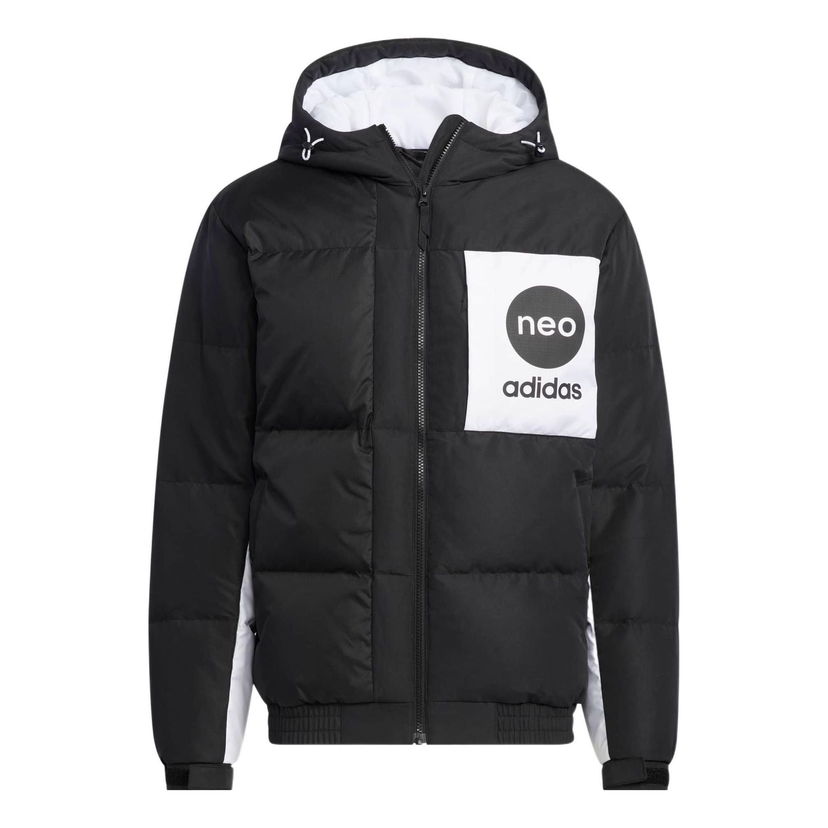 Пухо яке adidas Originals Neo Vbe Logo Puffer Jacket Черно | HM6171