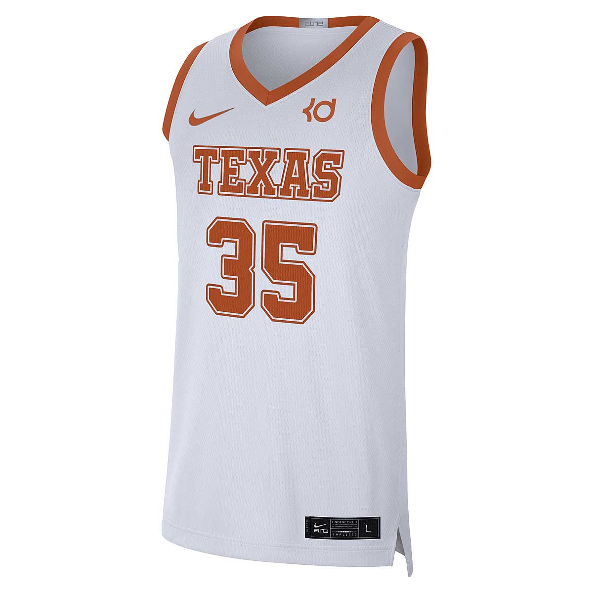 Фланелка Nike NCAA TEXAS LONGHORNS DRI-FIT LIMITED EDITION JERSEY KEVIN DURANT Бяло | CN3018-100, 1