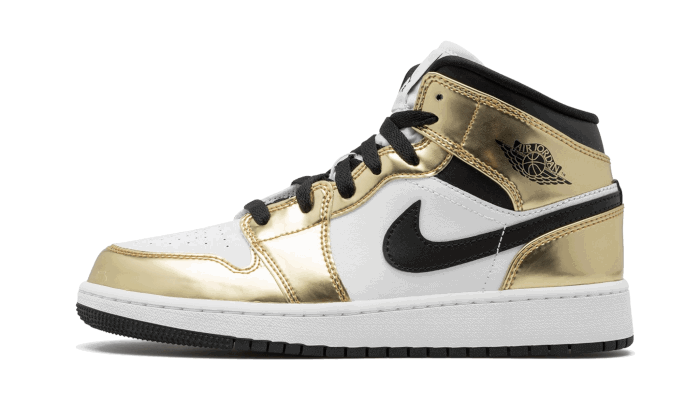 Кецове и обувки Jordan Air Jordan 1 Mid "White Metallic Gold" Металик | DC1419-700, 0